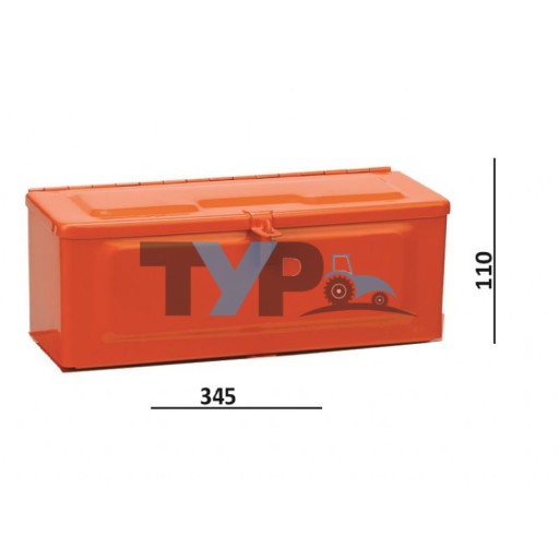 FIAT 480  TRACTOR TOOL BOX MIDDLE WITHOUT LOCKED