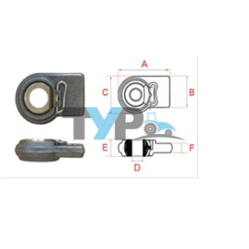 FORD 5000 LOWER LINK HEAD - 29 MM